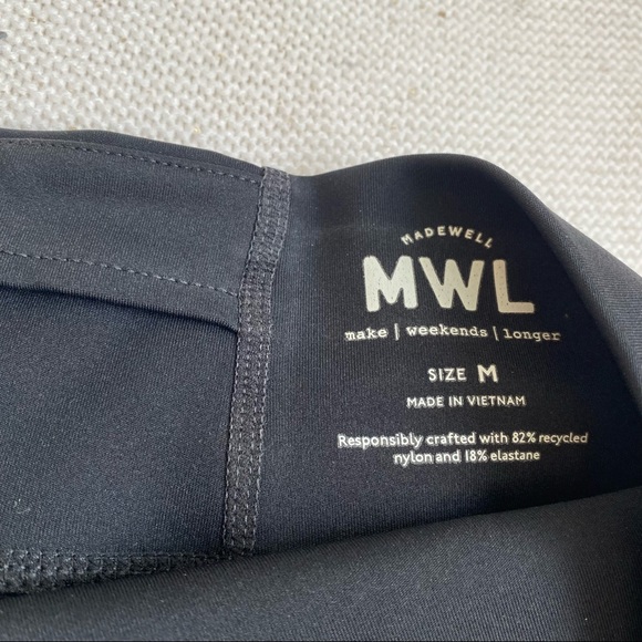 Madewell Make Weekend Longer Black Leggings Size Medium - Picture 3 of 3
